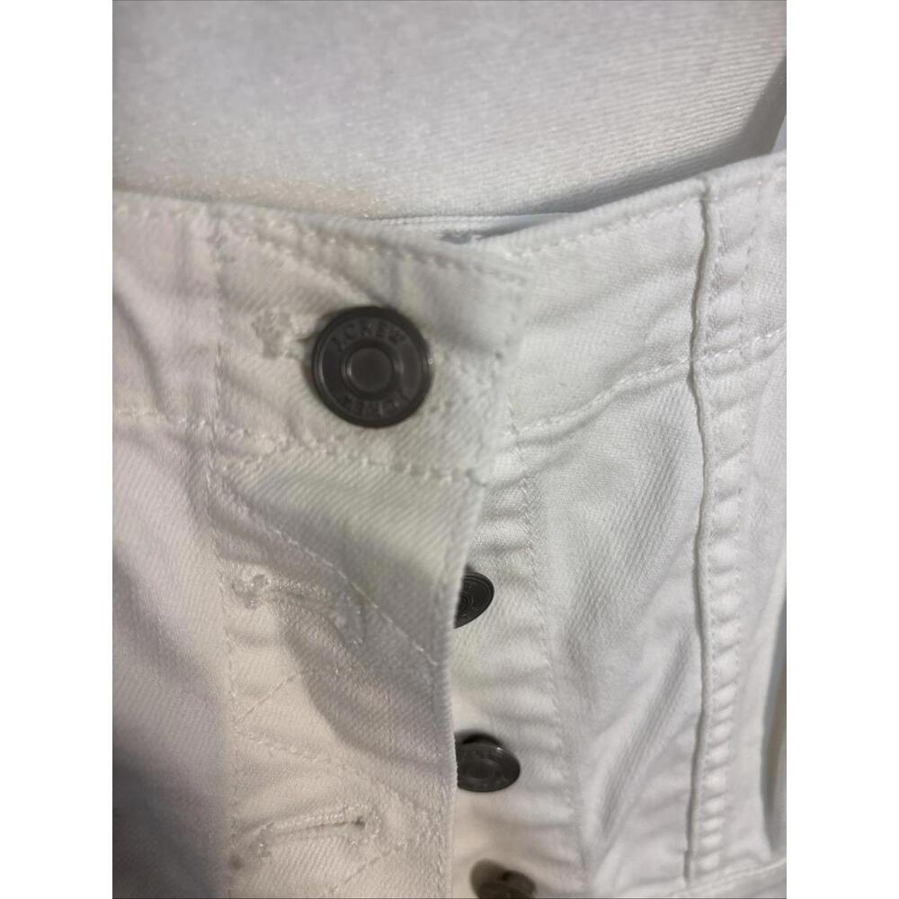 j crew Trademark White Denim Button Down Midi Vintage Style Dress 0P - Picture 2 of 8